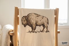 Vintage Bison Prairie Illustration Western PNG, Cow PNG Product Image 4