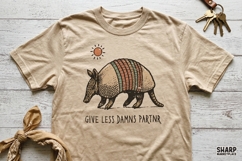 Give Less Damns Partnr Armadillo PNG Designs, Western PNG Product Image 3