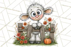 Halloween Farmhouse Animals Clipart, Farm Animal Clipart Product Image 4