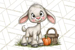 Halloween Farmhouse Animals Clipart, Farm Animal Clipart Product Image 3