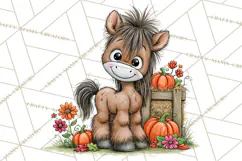 Halloween Farmhouse Animals Clipart, Farm Animal Clipart Product Image 4