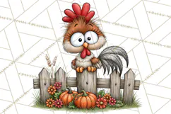 Halloween Farmhouse Animals Clipart, Farm Animal Clipart Product Image 2