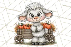 Halloween Farmhouse Animals Clipart, Farm Animal Clipart Product Image 4