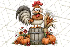 Halloween Farmhouse Animals Clipart, Farm Animal Clipart Product Image 4