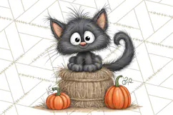 Halloween Farmhouse Animals Clipart, Farm Animal Clipart Product Image 2