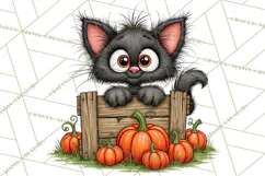 Halloween Farmhouse Animals Clipart, Farm Animal Clipart Product Image 3