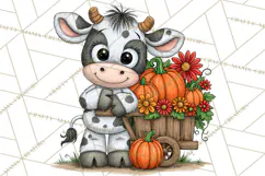 Halloween Farmhouse Animals Clipart, Farm Animal Clipart Product Image 2