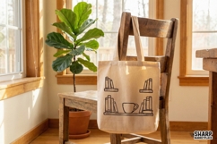 Book Lover Bookshelf PNG, Coffee Cup Digital Design, Product Image 3