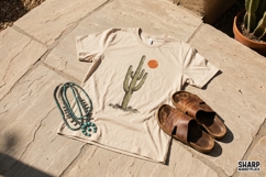 Cactus Desert Scene PNG, Western PNG, Trendy PNG, Desert Product Image 4