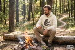 Bear Playing Banjo PNG, Campfire Bear Digital Download, Product Image 3