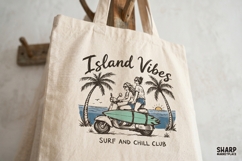 Island Vibes Surf And Chill Club PNG, Summer PNG, Trendy Product Image 4