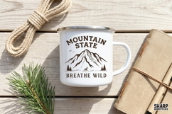 Mountain State Breathe Wild Alpine Deer Landscape With Png Product Image 3