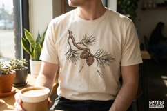 Pine Branch PNG, Botanical Nature Clipart, Evergreen Forest Product Image 3