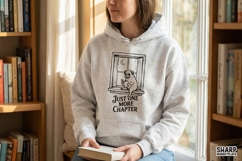 Just One More Chapter PNG, Cute Pug Reading Book Digital Product Image 3
