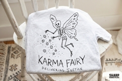 Karma Fairy Delivering Justice PNG, Butterfly PNG, Shirt Product Image 5
