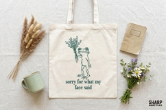 Sorry For What My Face Said Trendy Shirt PNG, Funny PNG Product Image 3