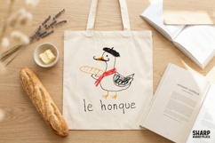 Le Honque Funny Goose PNG, Silly French Bird Design, Product Image 4