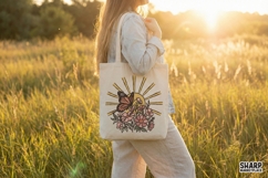 Butterfly Sun Floral PNG, Boho Sunshine Flower T-Shirt Product Image 4
