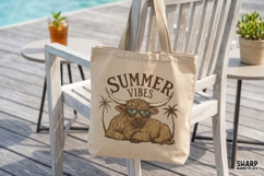 Summer Vibes Highland Cow With Sunglasses, Summer PNG, Product Image 2
