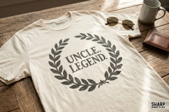 Uncle, Legend PNG T-Shirt Design, Uncle Gift Idea, Vintage Product Image 2