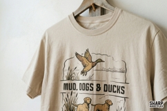 Mud, Dogs &amp; Ducks PNG, Hunting PNG, Trendy PNG, Flying Duck Product Image 4