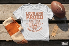 Loud And Proud PNG, Tiger Mascot Digital Shirt Design, Product Image 2