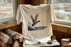 Fall PNG, Trendy PNG, Shirt PNG, Vintage Mallard Duck Product Image 2