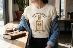 Pick Your Poison PNG, Pure Smut Bottle Design, Vintage Product Image 2