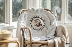 Armchair Quarterback PNG, Vintage Football Helmet Design, Product Image 2