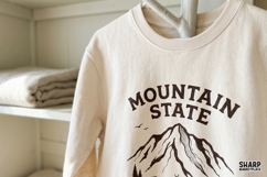 Mountain State Breathe Wild Alpine Deer Landscape With Png Product Image 6