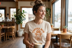 Coffee Run PNG, Funny Highland Cow Shirt Design, Farmhouse Product Image 2