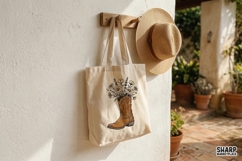 Cowboy Boot With Wildflowers PNG, Boho Western Floral Shirt Product Image 3