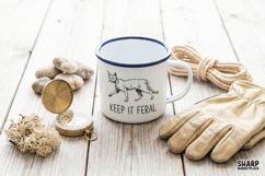 Keep It Feral, Scruffy Cat Illustration, Trendy Png, Shirt Product Image 3