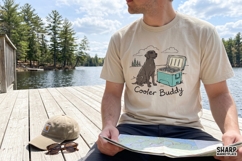 Cooler Buddy Dog Mom PNG Labrador Ice Chest Art, Camping Product Image 2
