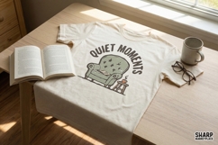 Quiet Moments PNG, Cozy Reading Chair Digital Design, Book Product Image 2