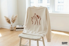 Middle Finger Nails Design, Trendy PNG, Shirt PNG, Product Image 2