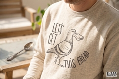 Let's Get This Bread Funny Pigeon Graphic, Trendy Shirt Product Image 1