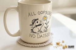 All Oopsies No Daisies Bunny PNG, Funny Rabbit Flower Product Image 4