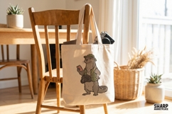 Adventurous Otter Photographer Nature Illustration With Png Product Image 4