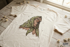 Floral Scarf Chicken, Trendy PNG, Shirt PNG, Coquette PNG, Product Image 3