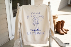 Y’all Mind If I Do Some Lollygaggin’ PNG, Funny Frog Shirt, Product Image 3