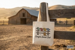 Cowgirl Social Club PNG Design, Western Hat Boots Graphic, Product Image 3