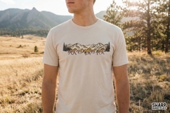 Wild Horses Mountain PNG Design, Western Country Shirt Product Image 2