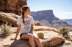 Desert Born PNG, Texas Cactus Shirt Design, Southwest Product Image 2