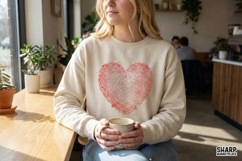 Heart Fingerprint PNG, Unique Love Digital Download Shirt Product Image 2