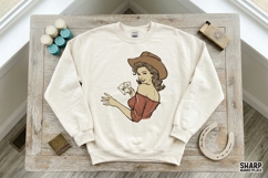 Wild Western PNG, Trendy PNG, Shirt PNG, Vintage Cowgirl Product Image 3