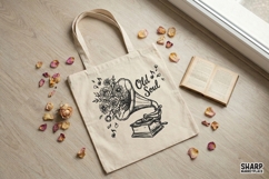 Old Soul PNG, Vintage Gramophone Flowers Music Design, Product Image 3