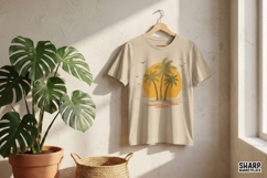Palm Trees Sunset PNG, Tropical Beach Clipart, Summer Product Image 4