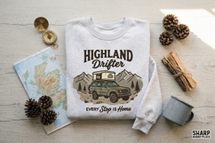 Highland Drifter Every Stop Is Home Western PNG, Cars PNG, Product Image 3