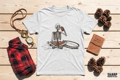 Skeleton Beach Break With Coconut Drink, Halloween Png, Product Image 2